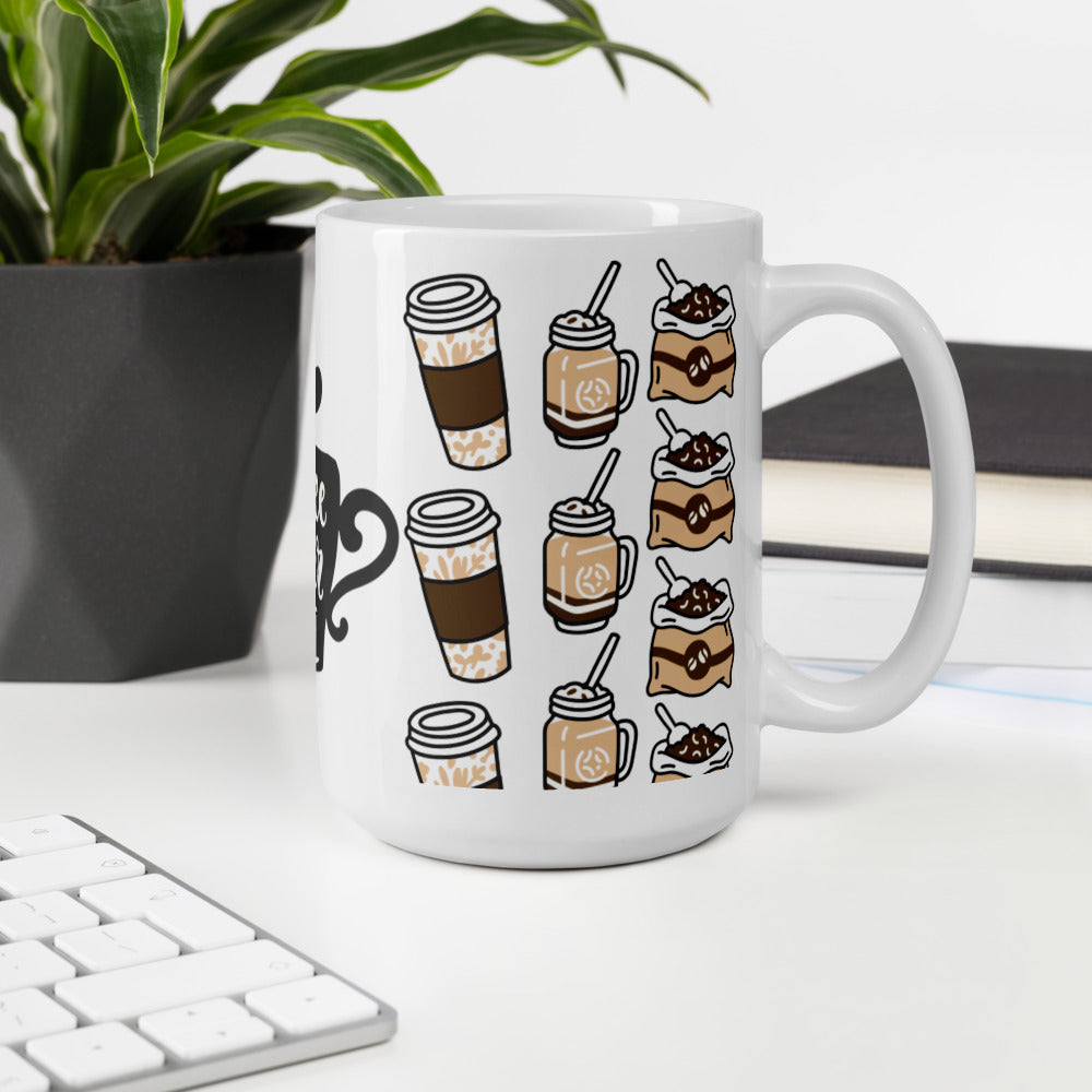 Coffee Lover White glossy mug
