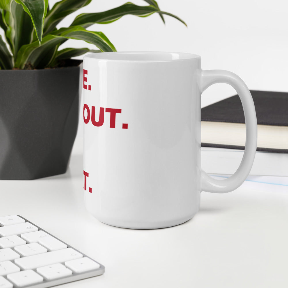 "C.W.S.R." White glossy mug