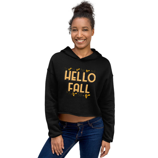 Hello Fall Crop Hoodie