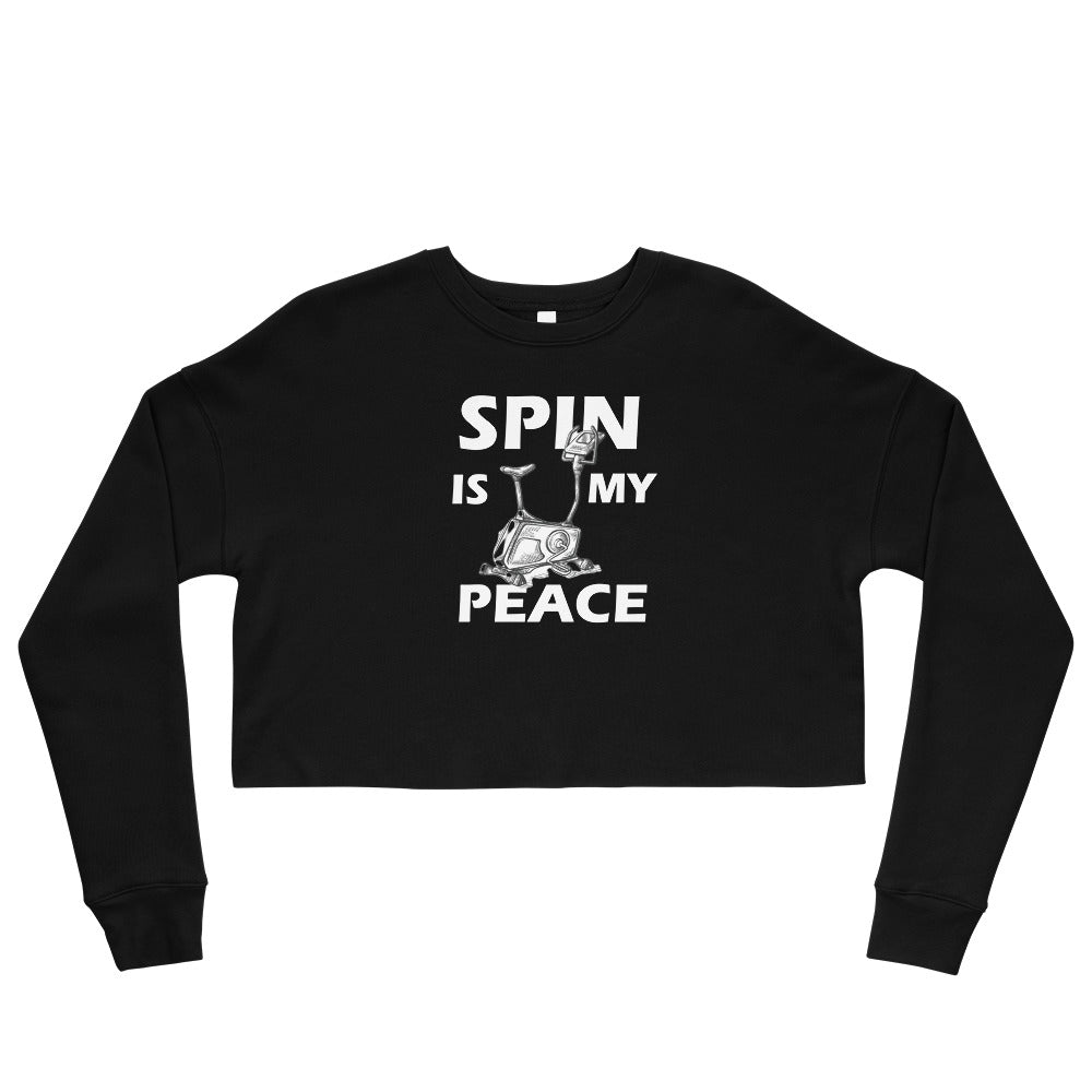 Spin Is My Peace Crop Sweatshirt