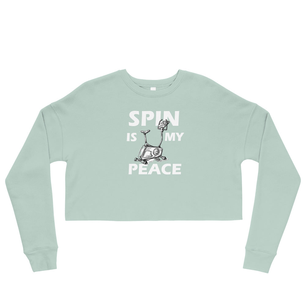 Spin Is My Peace Crop Sweatshirt