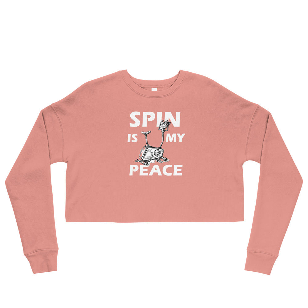 Spin Is My Peace Crop Sweatshirt