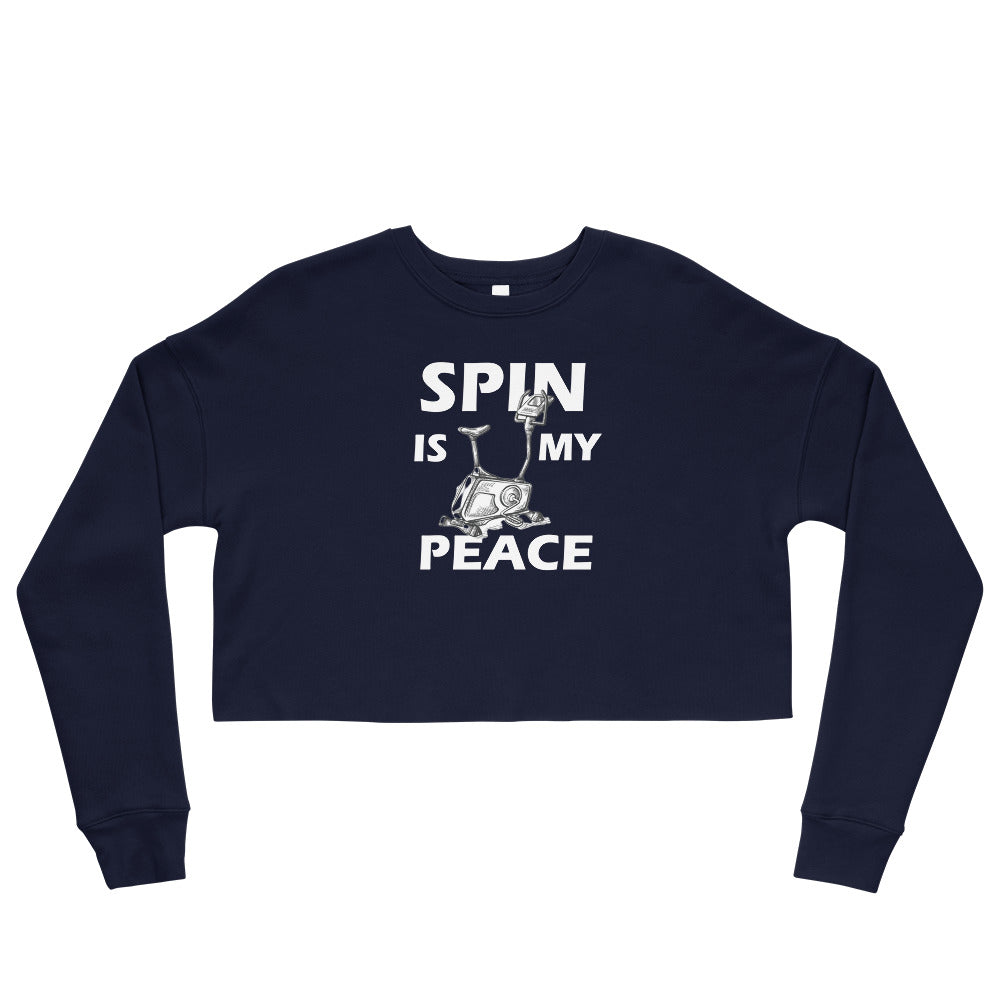 Spin Is My Peace Crop Sweatshirt