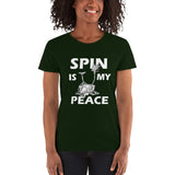 Spin Is My Peace Women's short sleeve t-shirt