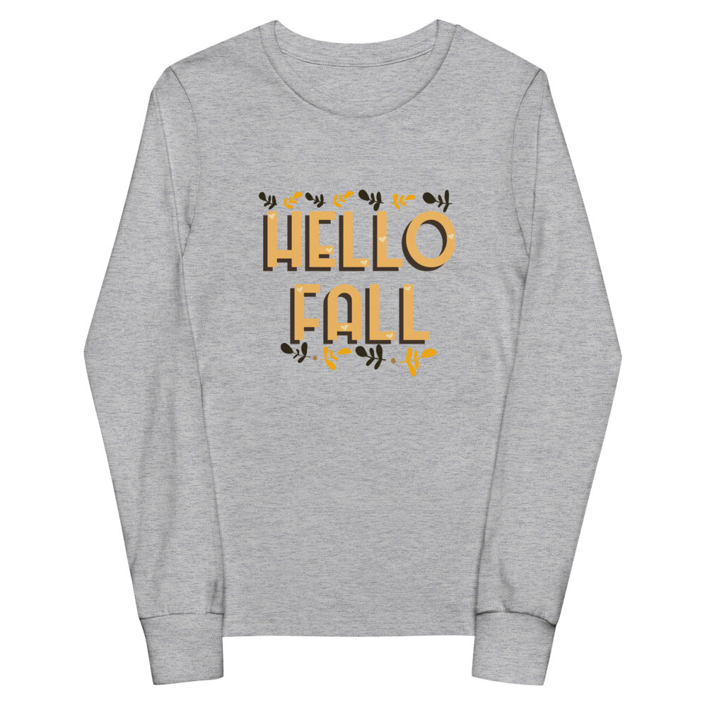 Hello Fall Youth long sleeve tee
