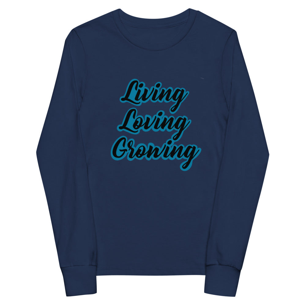 Living Loving Growing Youth long sleeve tee