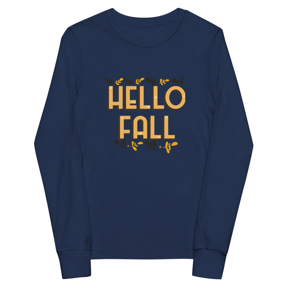Hello Fall Youth long sleeve tee