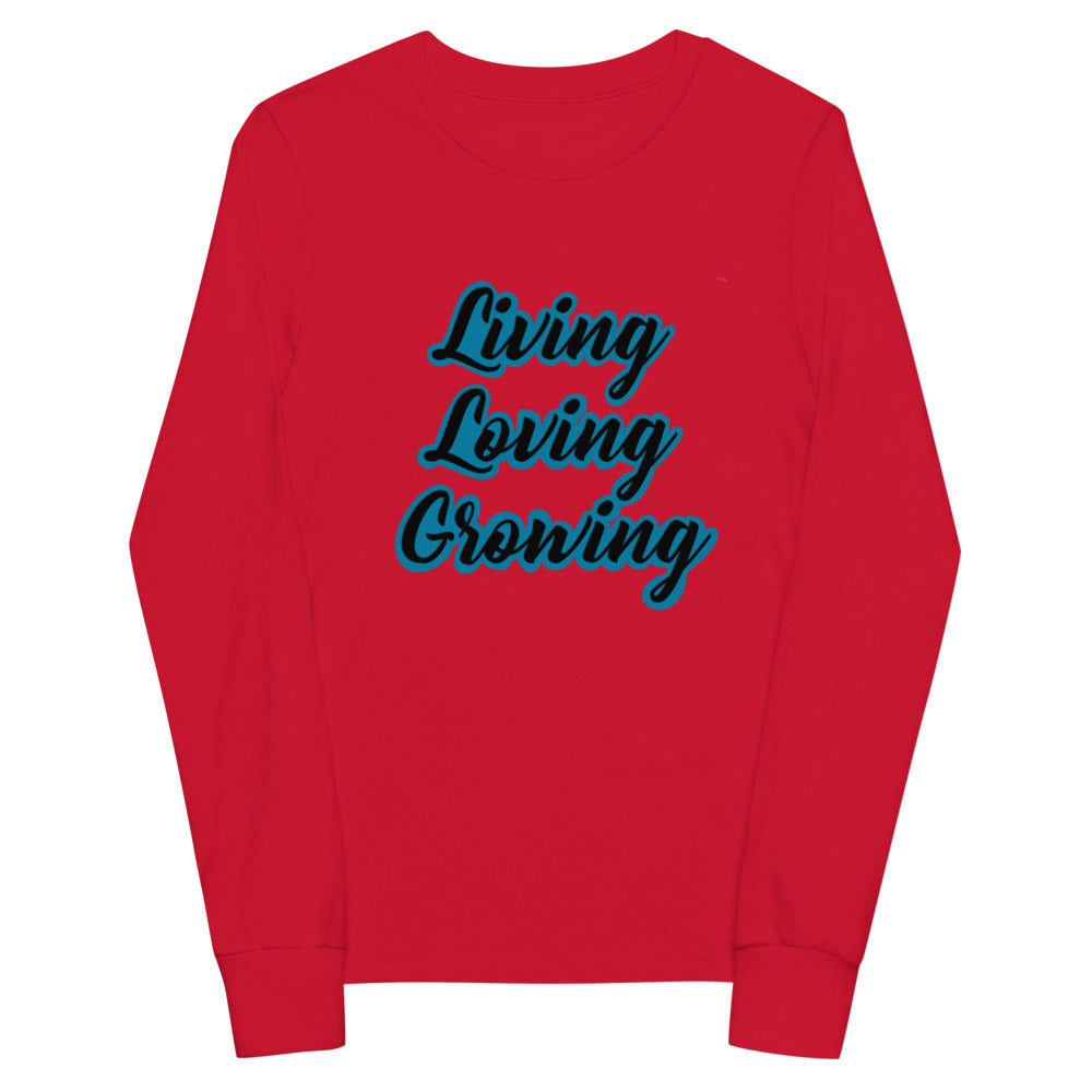 Living Loving Growing Youth long sleeve tee