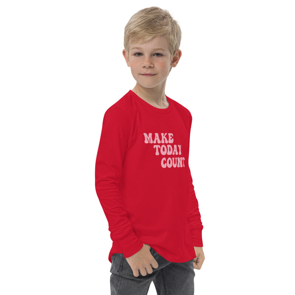 Make Today Count Youth long sleeve tee