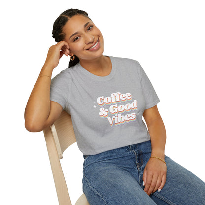 Coffee & Good Vibes Casual Wear Unisex T-Shirt