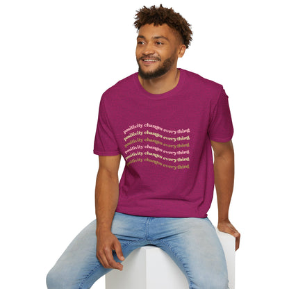 Positivity Changes Everything Unisex T-shirt (Neutral)