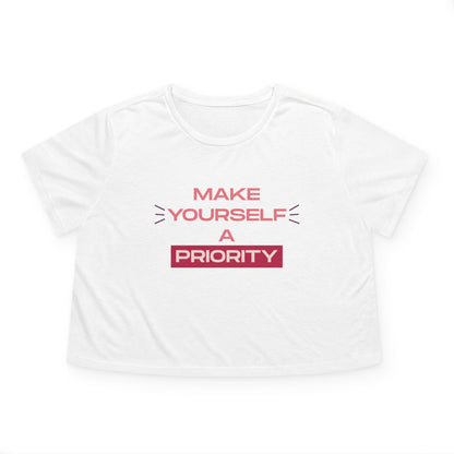 Make Yourself A Priority Crop Tee