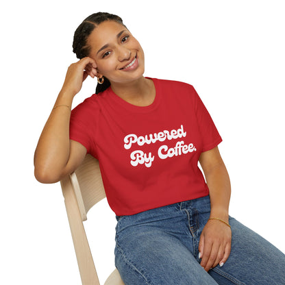 Powered By Coffee Unisex T-shirt (White)