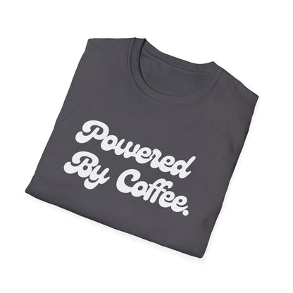Powered By Coffee Unisex T-shirt (White)