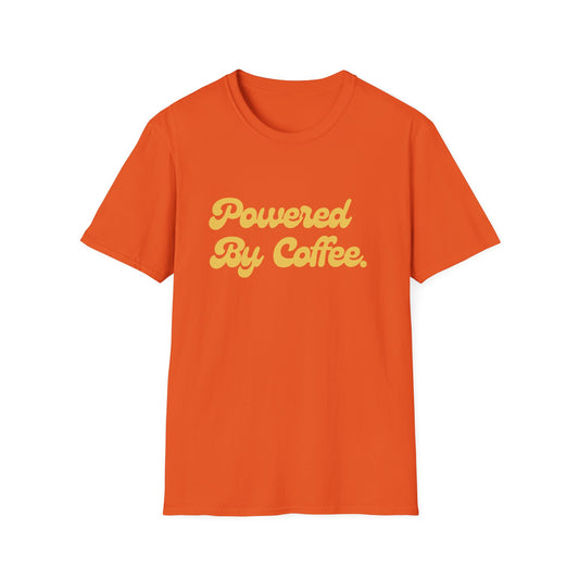 Powered By Coffee Unisex T-Shirt (Yellow)