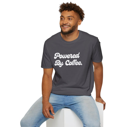 Powered By Coffee Unisex T-shirt (White)