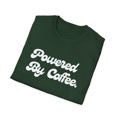 Powered By Coffee Unisex T-shirt (White)