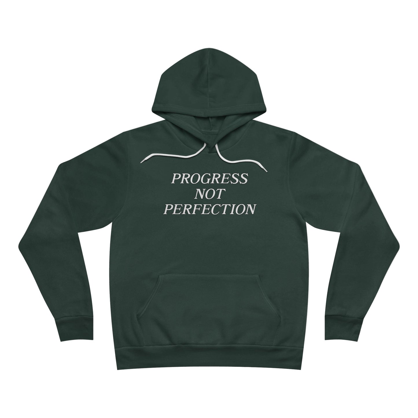 Progress Not Perfection Unisex Sponge Fleece Pullover Hoodie