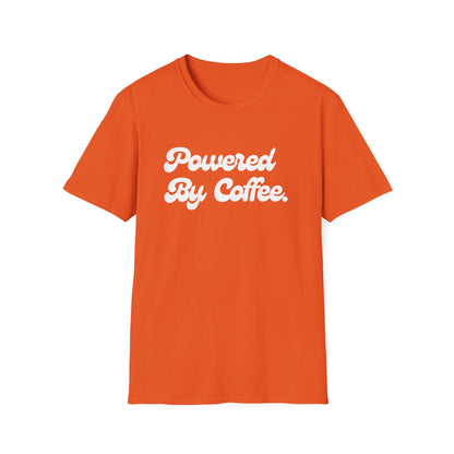 Powered By Coffee Unisex T-shirt (White)