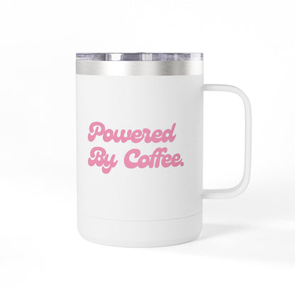 Powered By Coffee 15oz Coffee Mug Tumbler