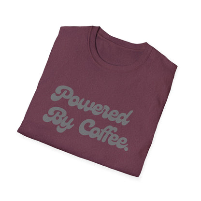 Powered By Coffee Unisex T-Shirt (Grey)