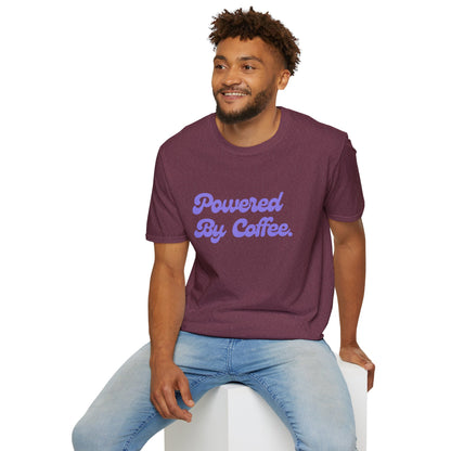 Powered By Coffee Unisex T-Shirt (Purple)
