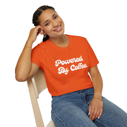 Powered By Coffee Unisex T-shirt (White)