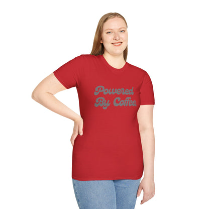 Powered By Coffee Unisex T-Shirt (Grey)