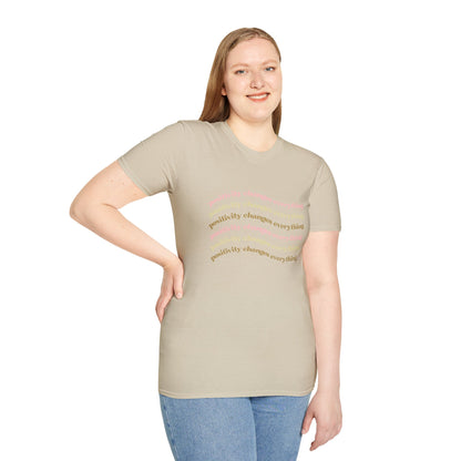 Positivity Changes Everything Unisex T-shirt (Neutral)