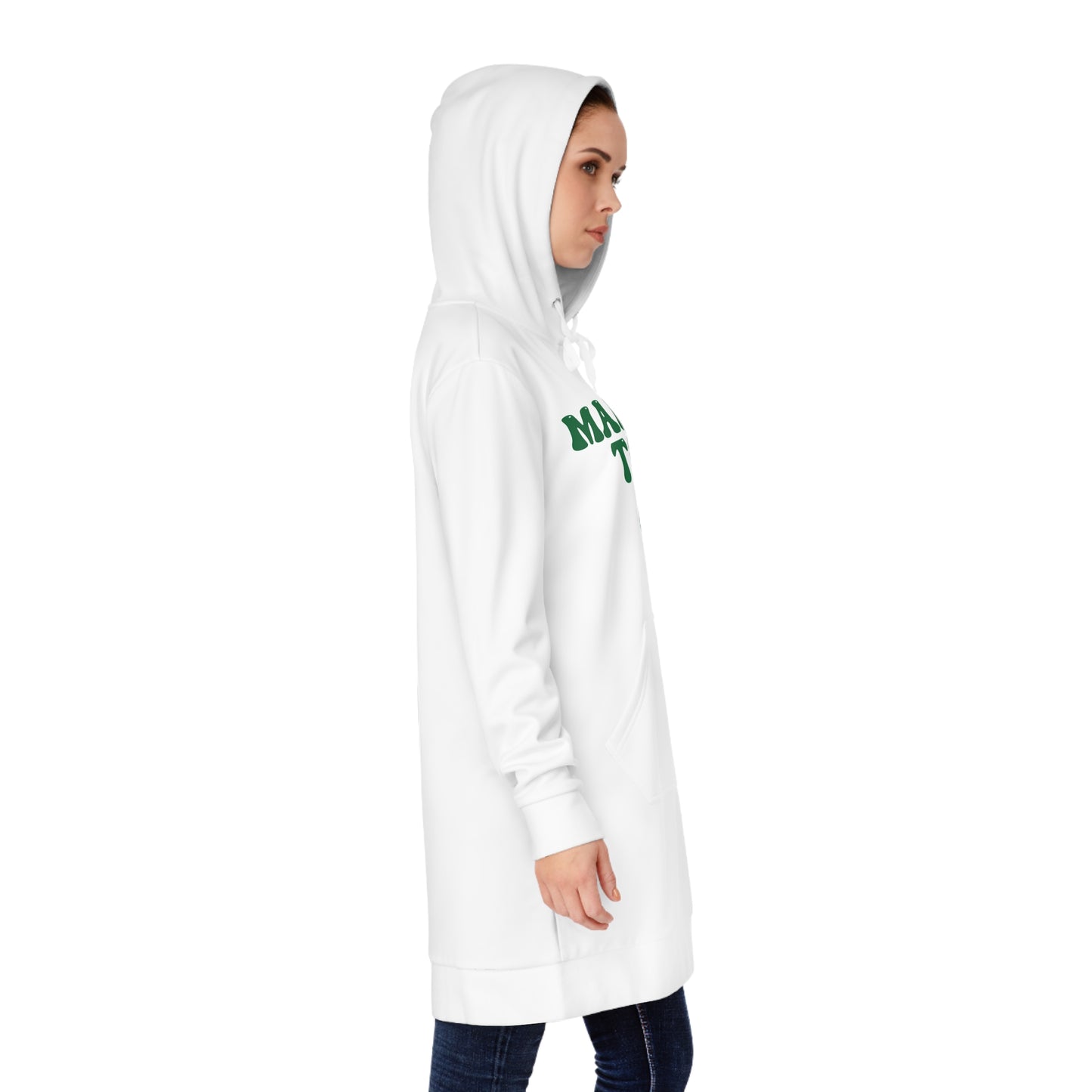 Make Today Count Hoodie dress (Green)