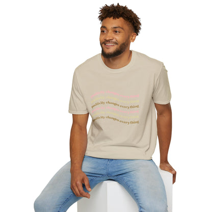 Positivity Changes Everything Unisex T-shirt (Neutral)