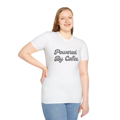 Powered By Coffee Unisex T-Shirt (Grey)