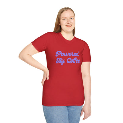Powered By Coffee Unisex T-Shirt (Purple)