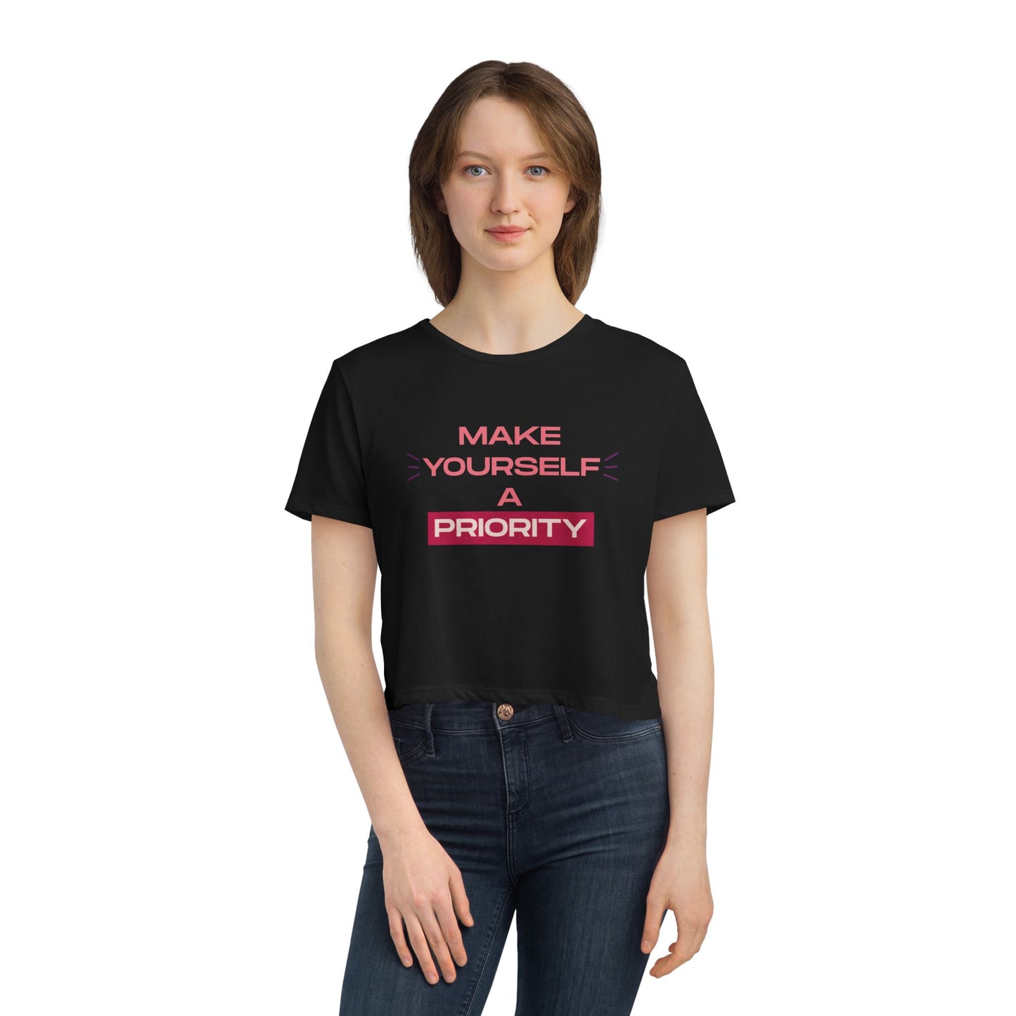 Make Yourself A Priority Crop Tee