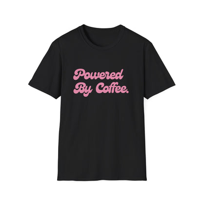 Powered By Coffee Unisex T-Shirt (Pink)