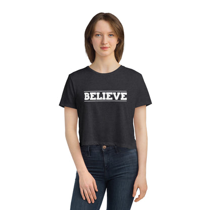 Believe Crop Tee