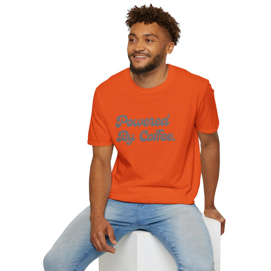 Powered By Coffee Unisex T-Shirt (Grey)