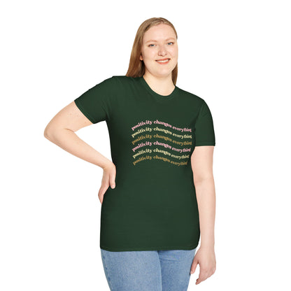 Positivity Changes Everything Unisex T-shirt (Neutral)