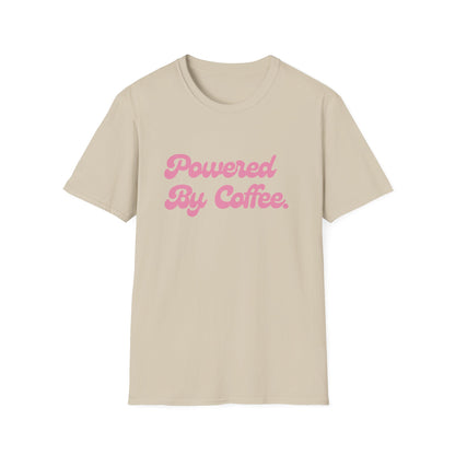 Powered By Coffee Unisex T-Shirt (Pink)