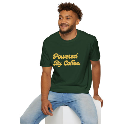 Powered By Coffee Unisex T-Shirt (Yellow)