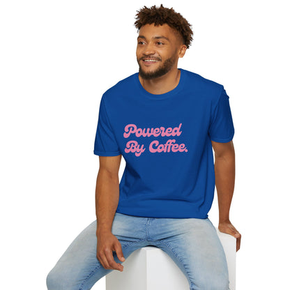 Powered By Coffee Unisex T-Shirt (Pink)