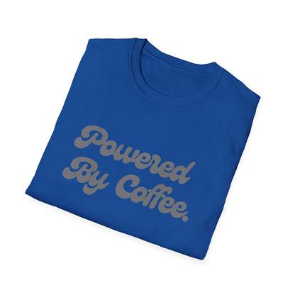 Powered By Coffee Unisex T-Shirt (Grey)