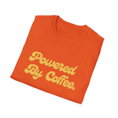 Powered By Coffee Unisex T-Shirt (Yellow)