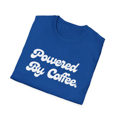 Powered By Coffee Unisex T-shirt (White)
