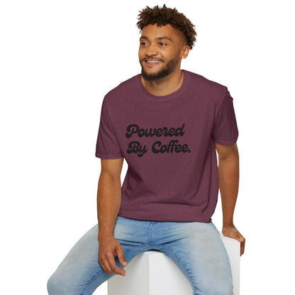 Powered By Coffee Unisex T-Shirt (Black)