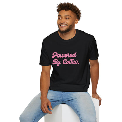 Powered By Coffee Unisex T-Shirt (Pink)