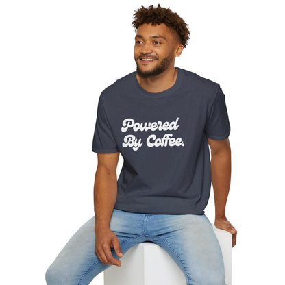 Powered By Coffee Unisex T-shirt (White)