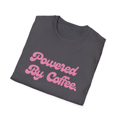 Powered By Coffee Unisex T-Shirt (Pink)
