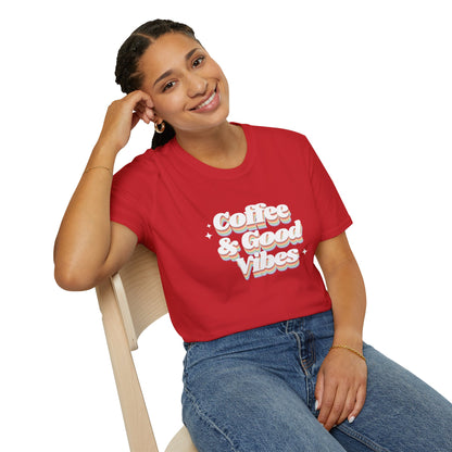 Coffee & Good Vibes Casual Wear Unisex T-Shirt