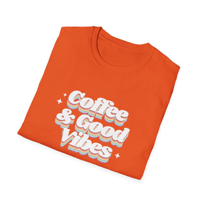 Coffee & Good Vibes Casual Wear Unisex T-Shirt